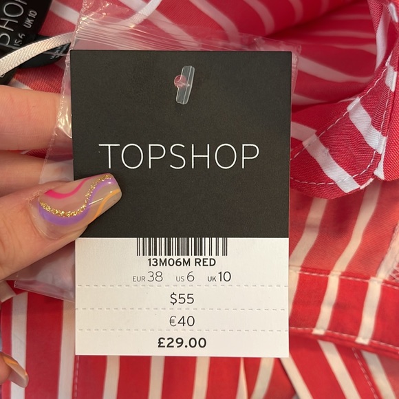Asymmetrical striped neckline top from Topshop - Picture 6 of 6